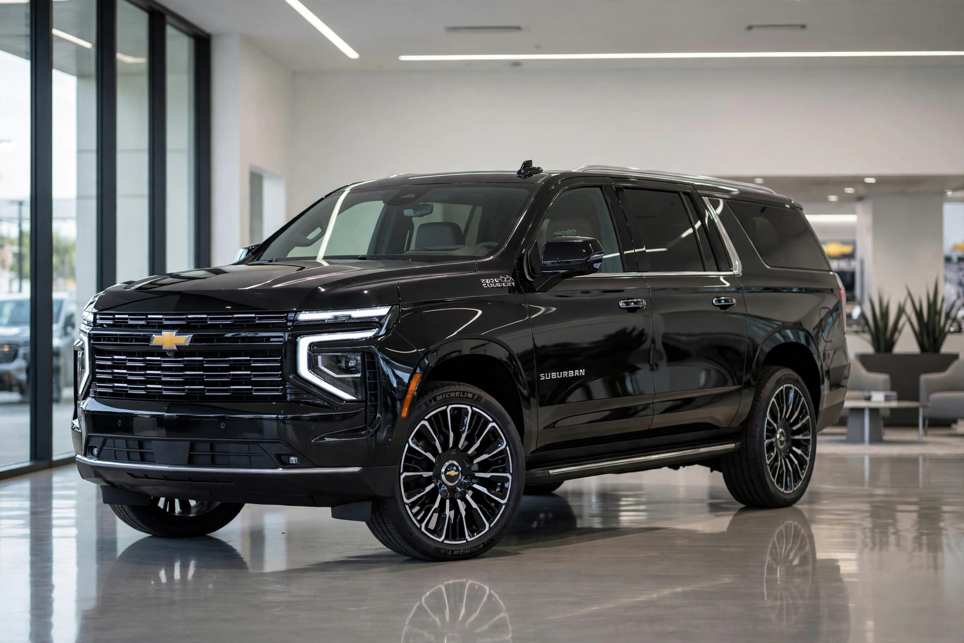 Luxury Car Welcoming Client
