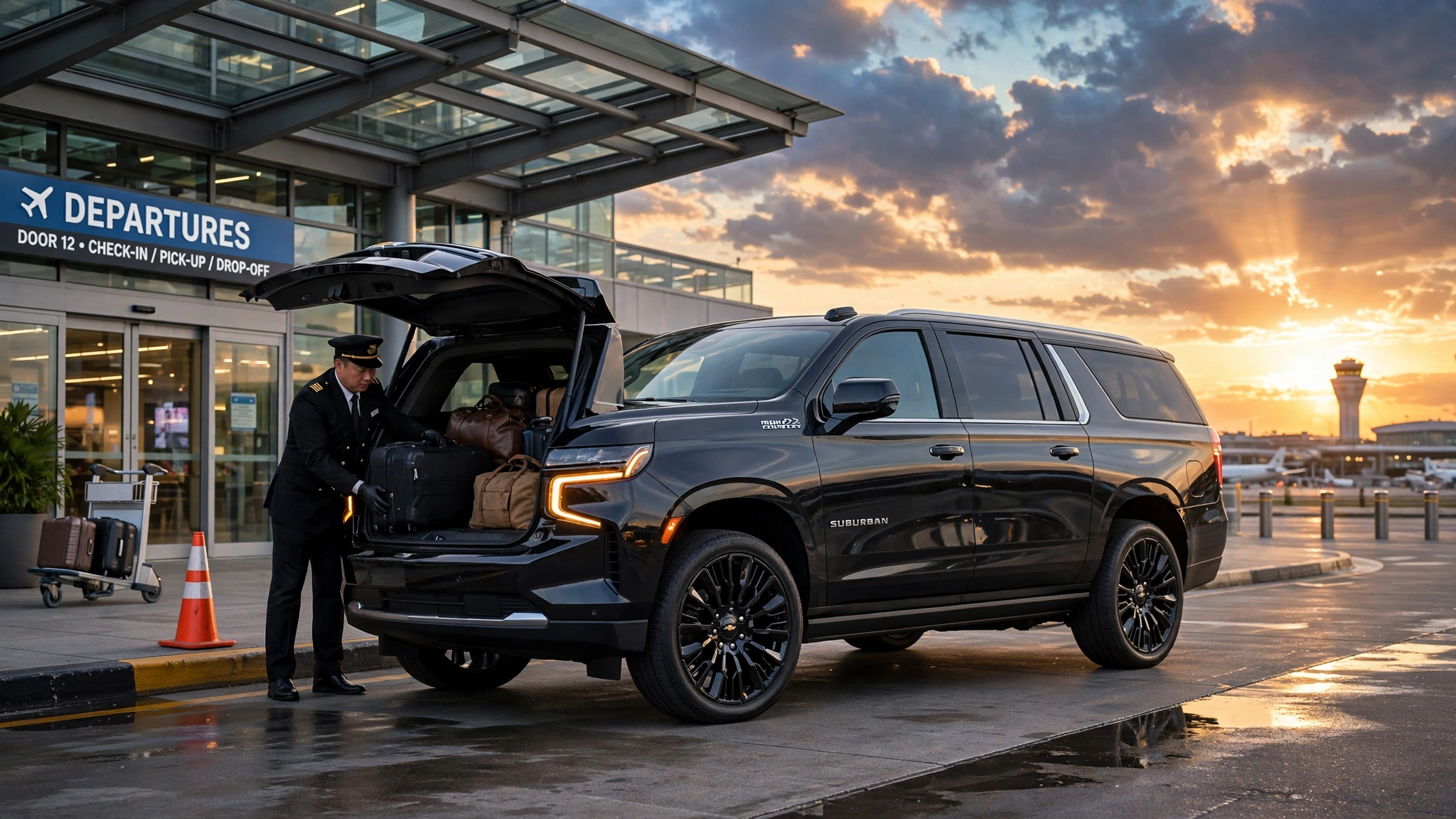 MJ Limos ideal airport transportation service